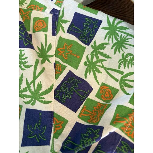 Vintage Men’s Gitano Collection Tropical Palm Trees Vacation Button Down Shirt M - Picture 5 of 10